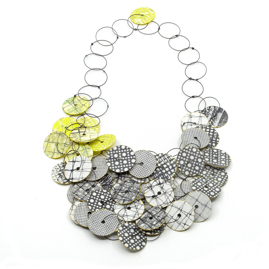 Black & White with Chartreuse Accent