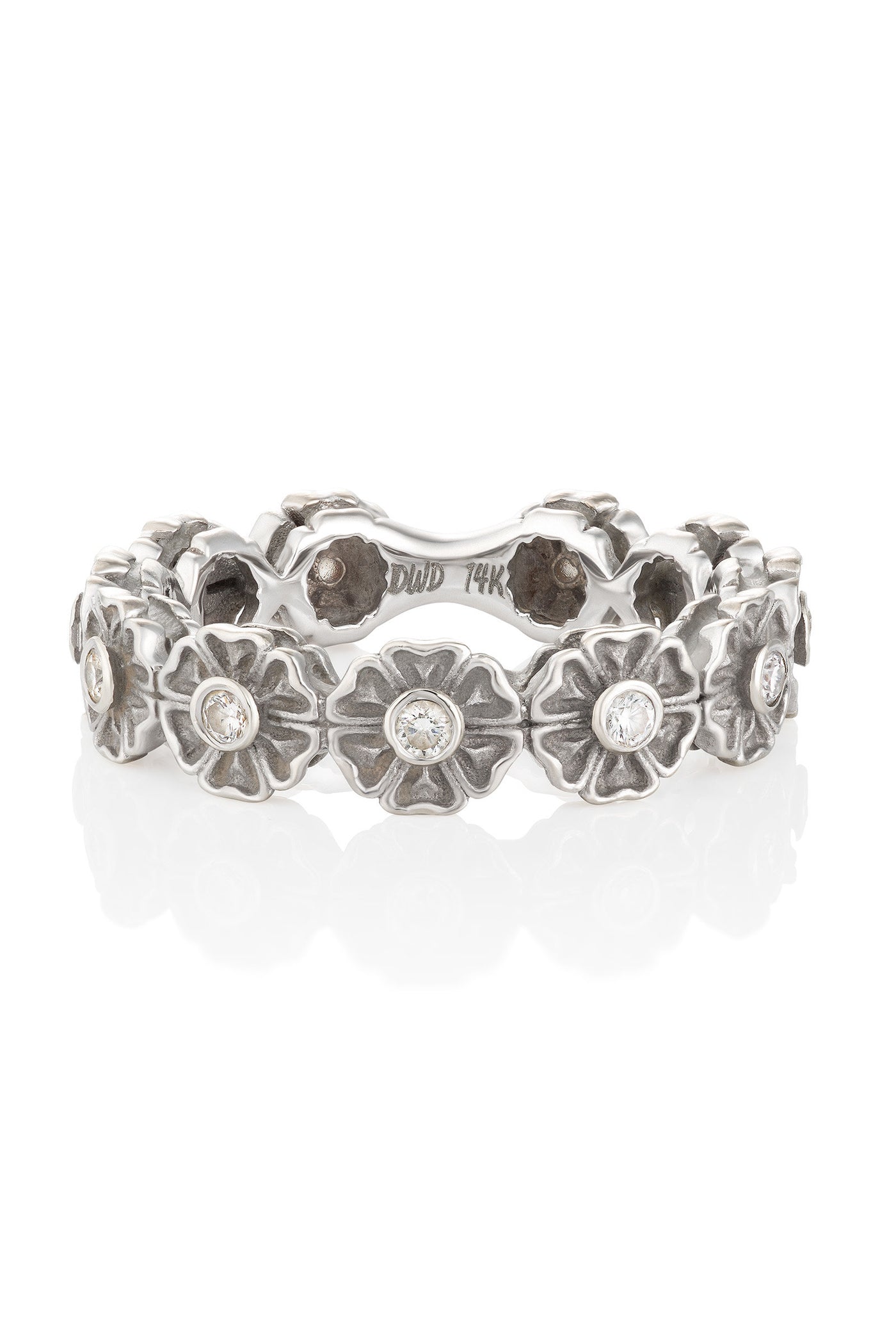 18K White Gold with Diamonds