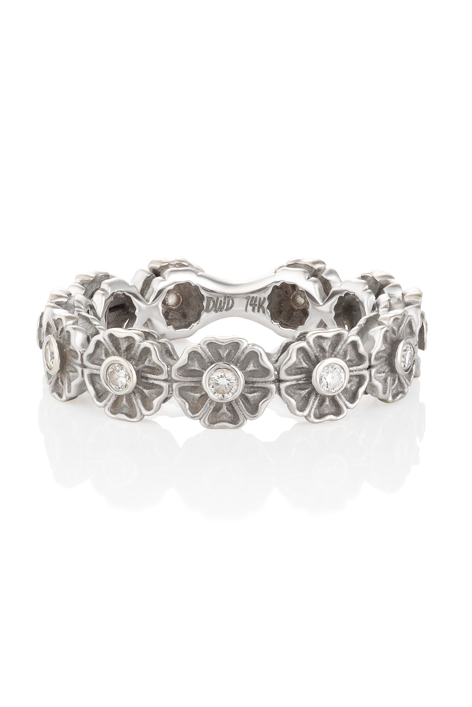 18K White Gold with Diamonds