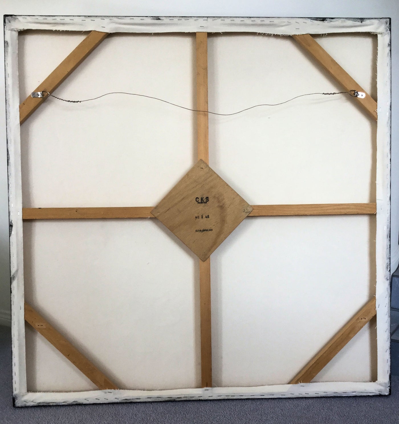 Backing hanging mechanism. 