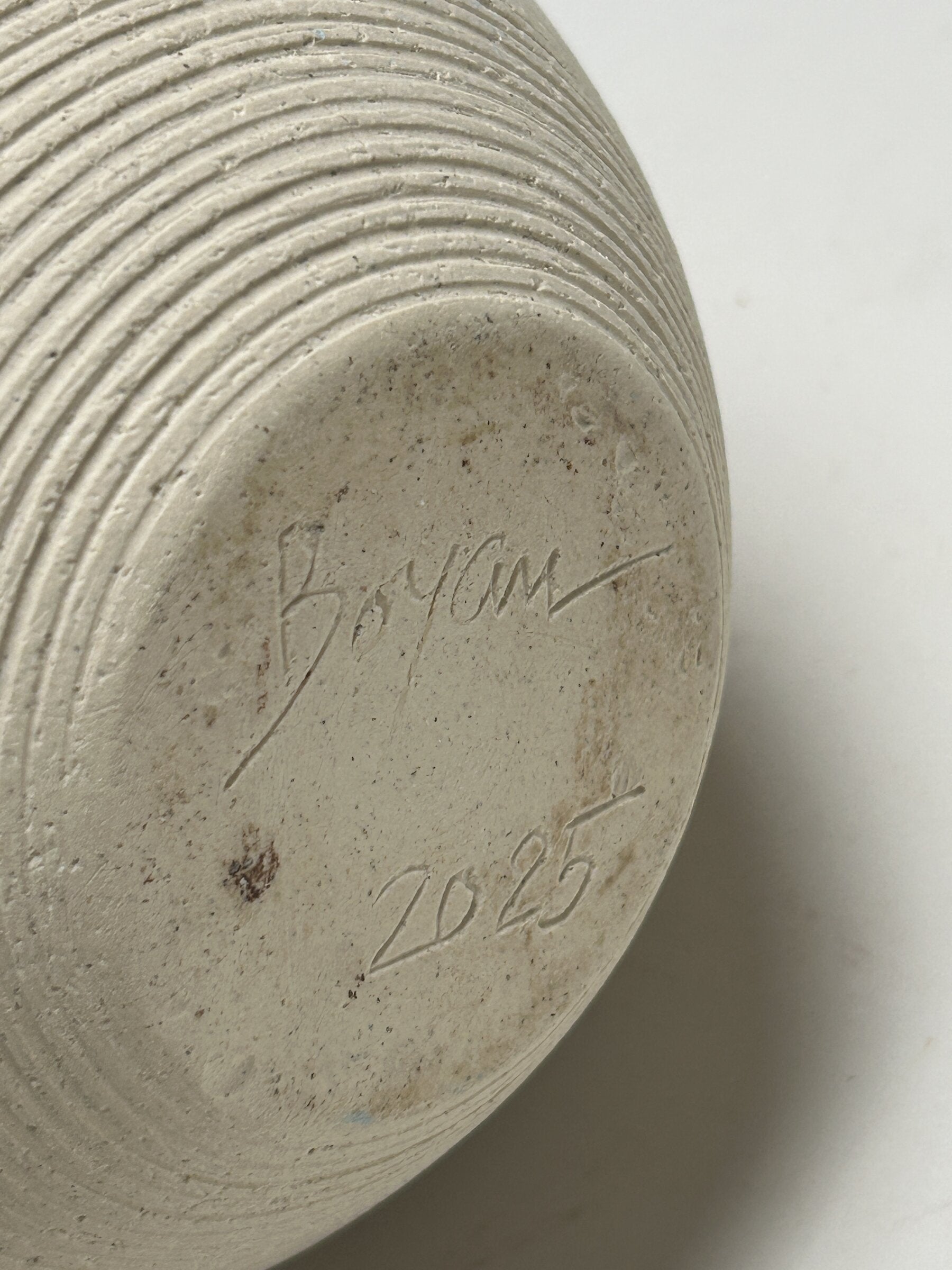 Black and White Tapered Vessel