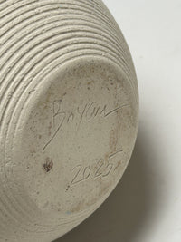 Black and White Tapered Vessel