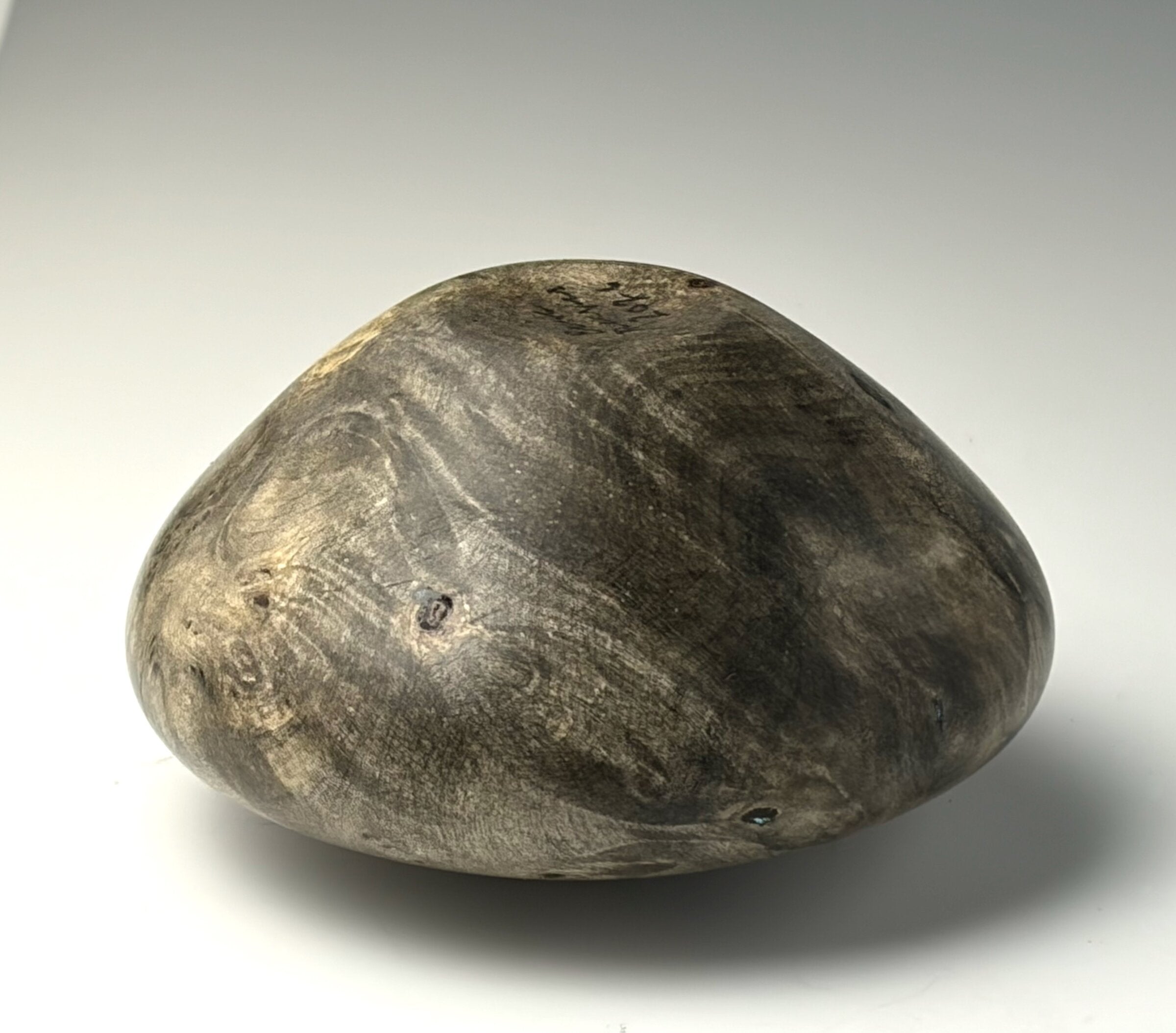 Hollow Form Turned from Buckeye Burl I