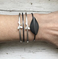 Sterling Silver Leaf Cuff Bracelet