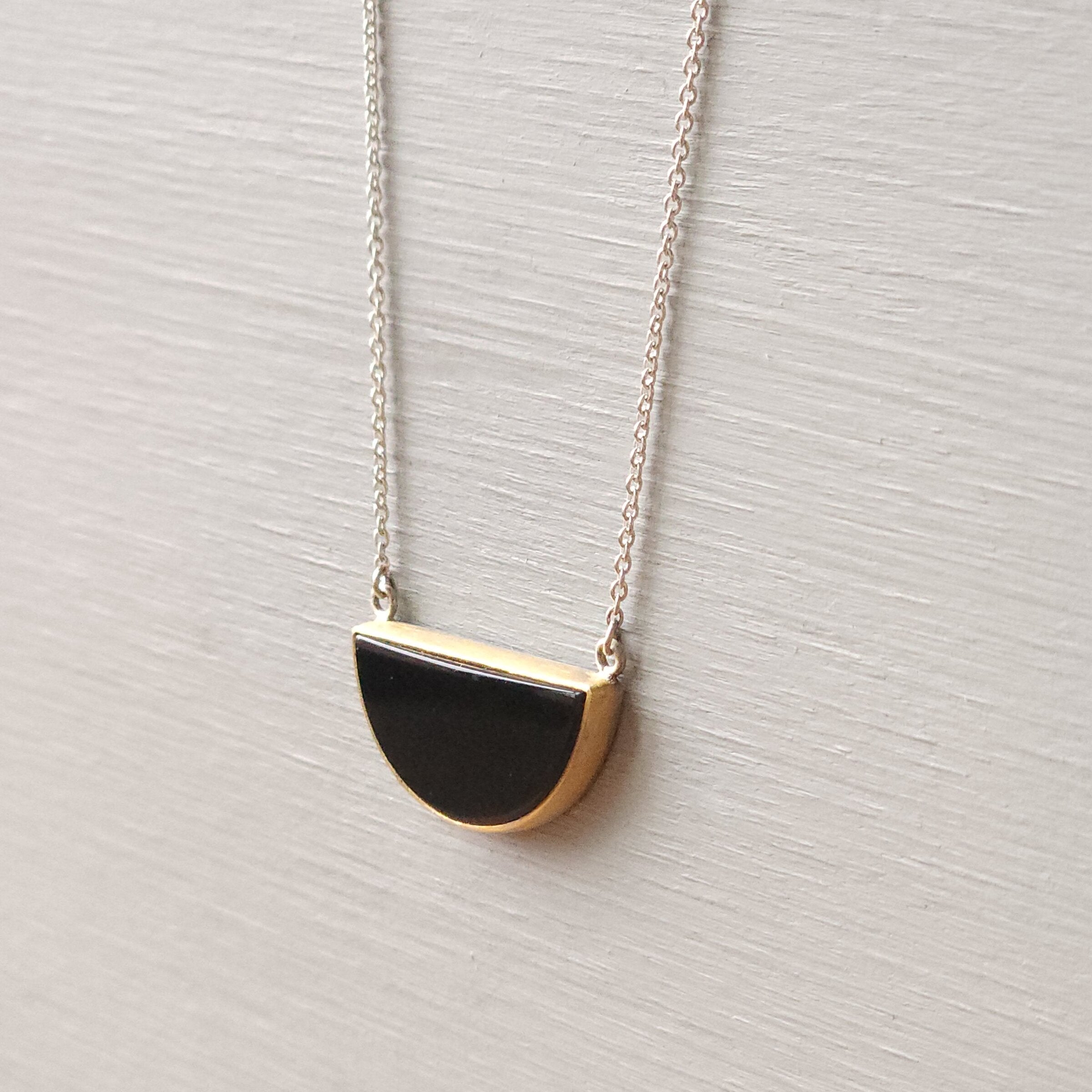 Half-Moon Onyx Pendant
