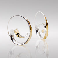 Wave Hoop Earrings