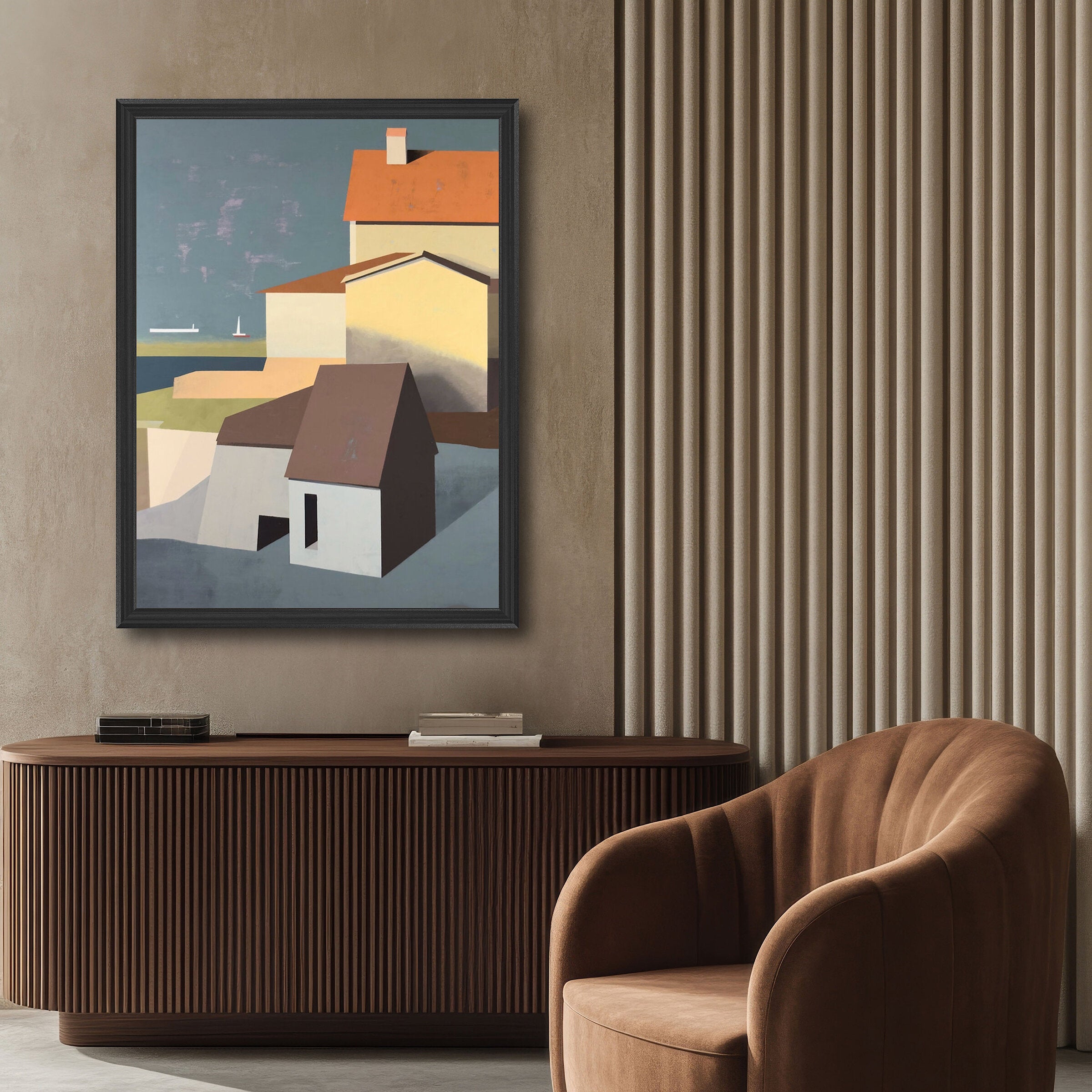print on canvas framed