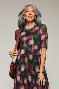 Styled with the Jacaranda Sweep Necklace