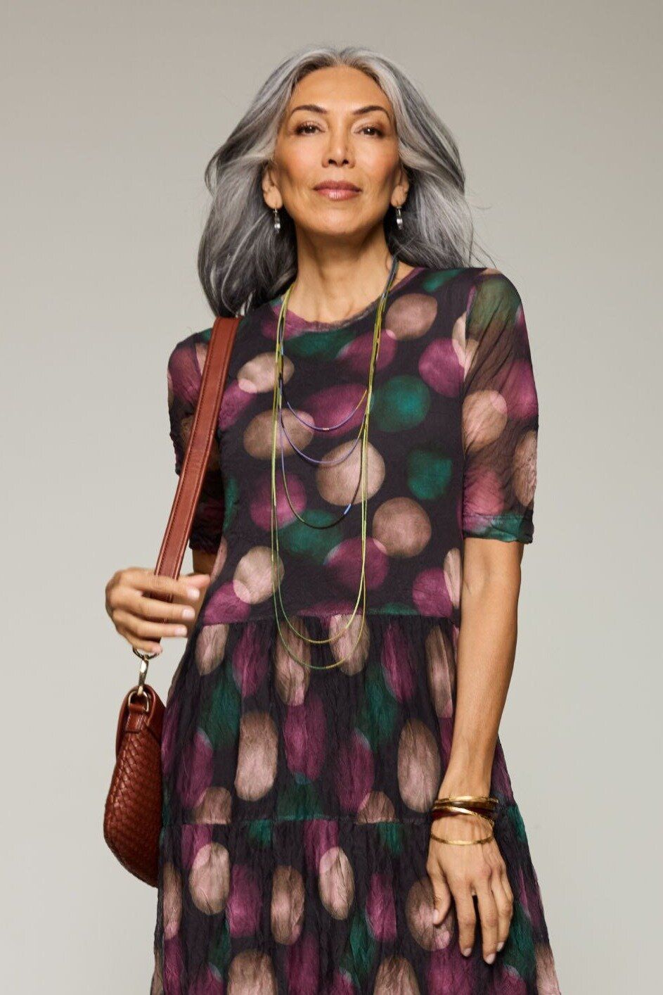 Styled with the Jacaranda Sweep Necklace