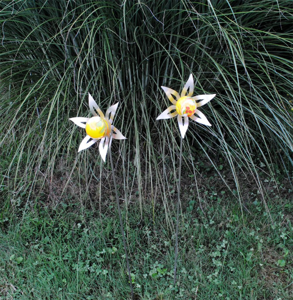 Floral Burst Garden Sculpture
