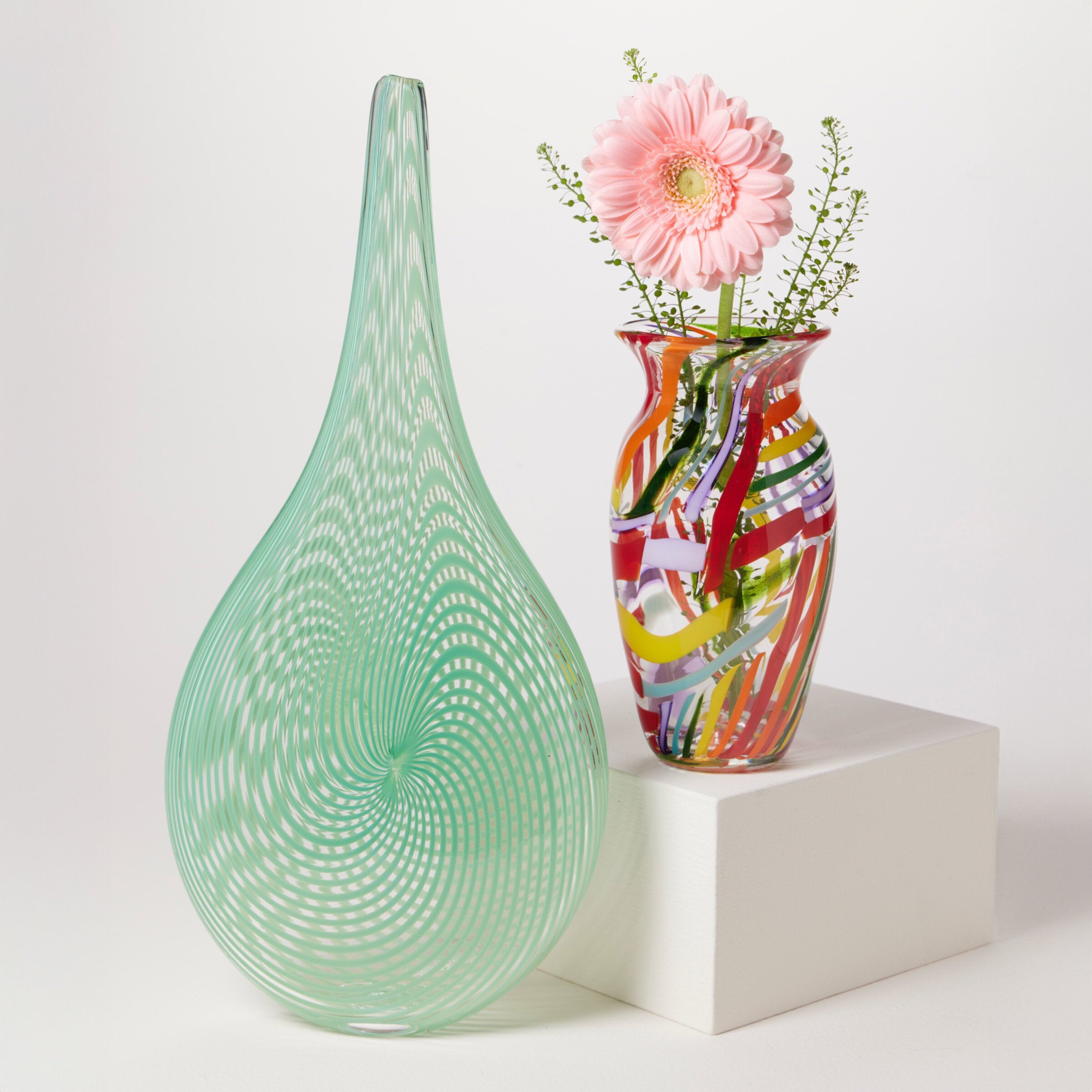 Rainbow Patchwork Vase