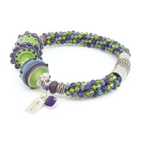 Apple Green & Lavender Bracelet