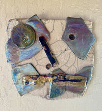 Raku Face Ceramic Wall Art