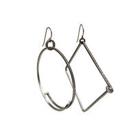 Circle + Square Hoop Earrings