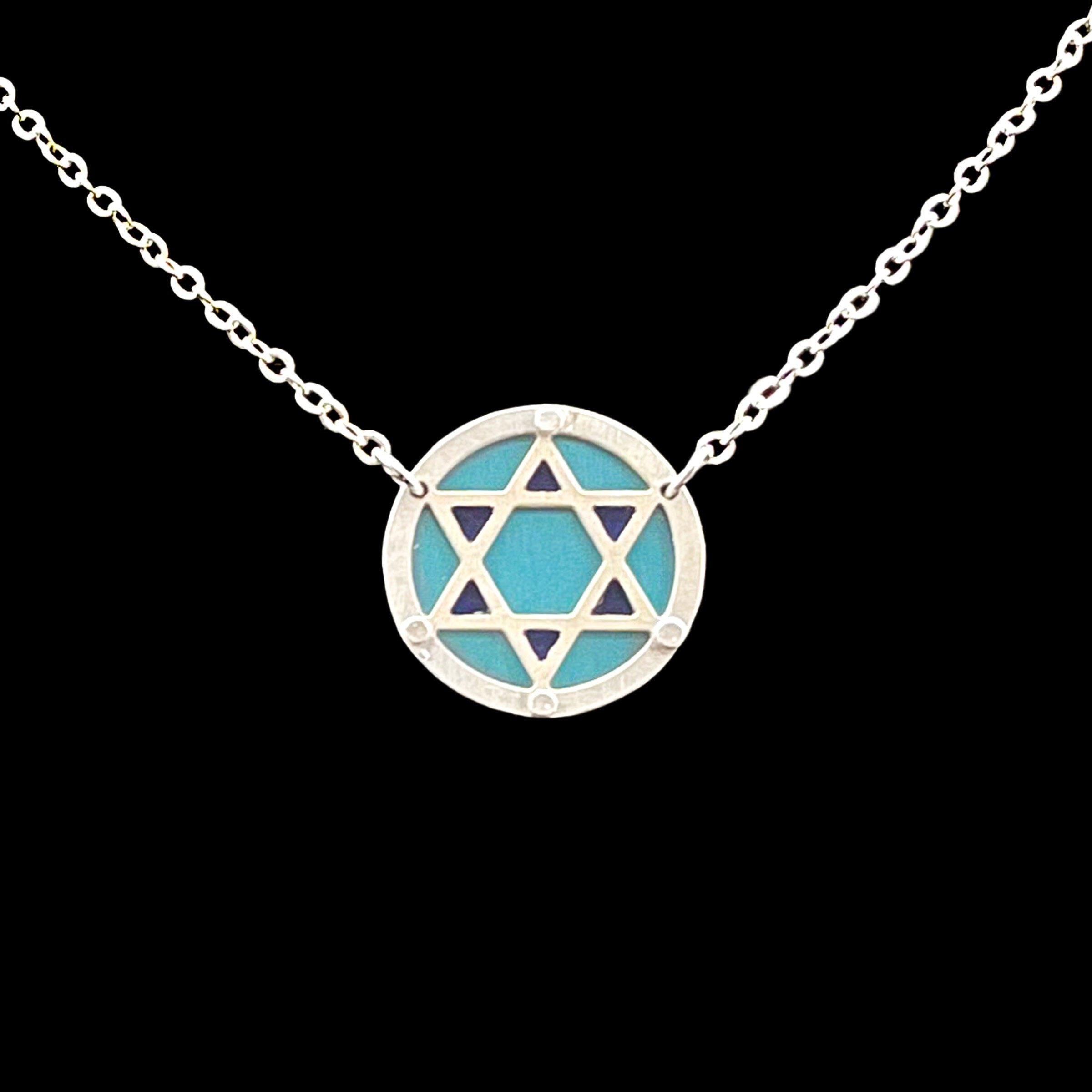 Turquoise/Navy Blue, Small