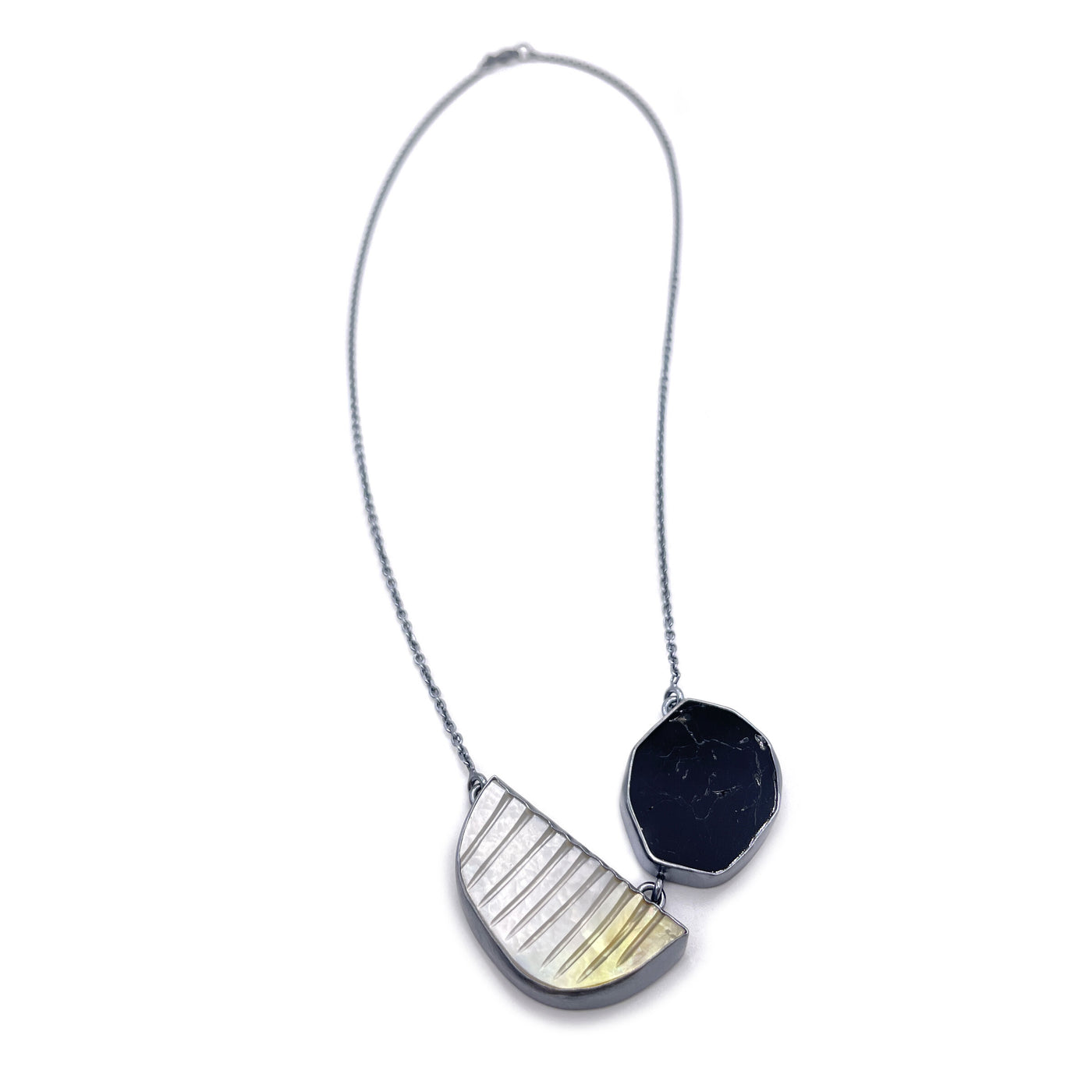 Black & White Duo Necklace