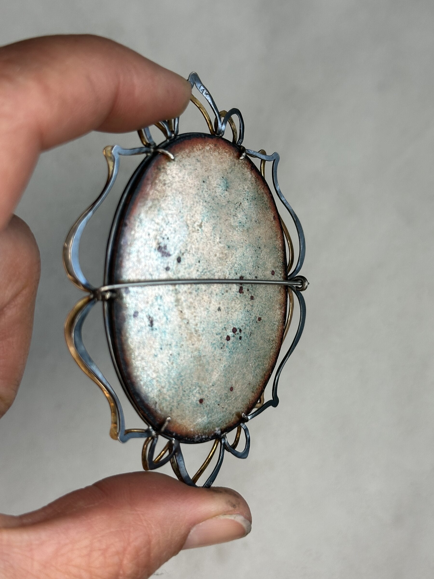 Double Lace Heart Pendant & Brooch