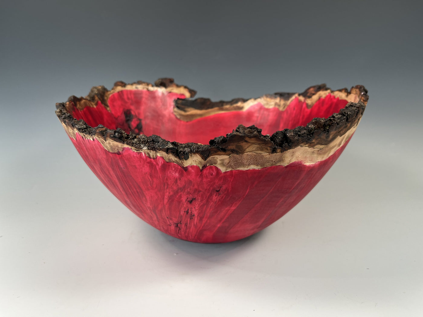Natural Edge Maple Burl in Red II