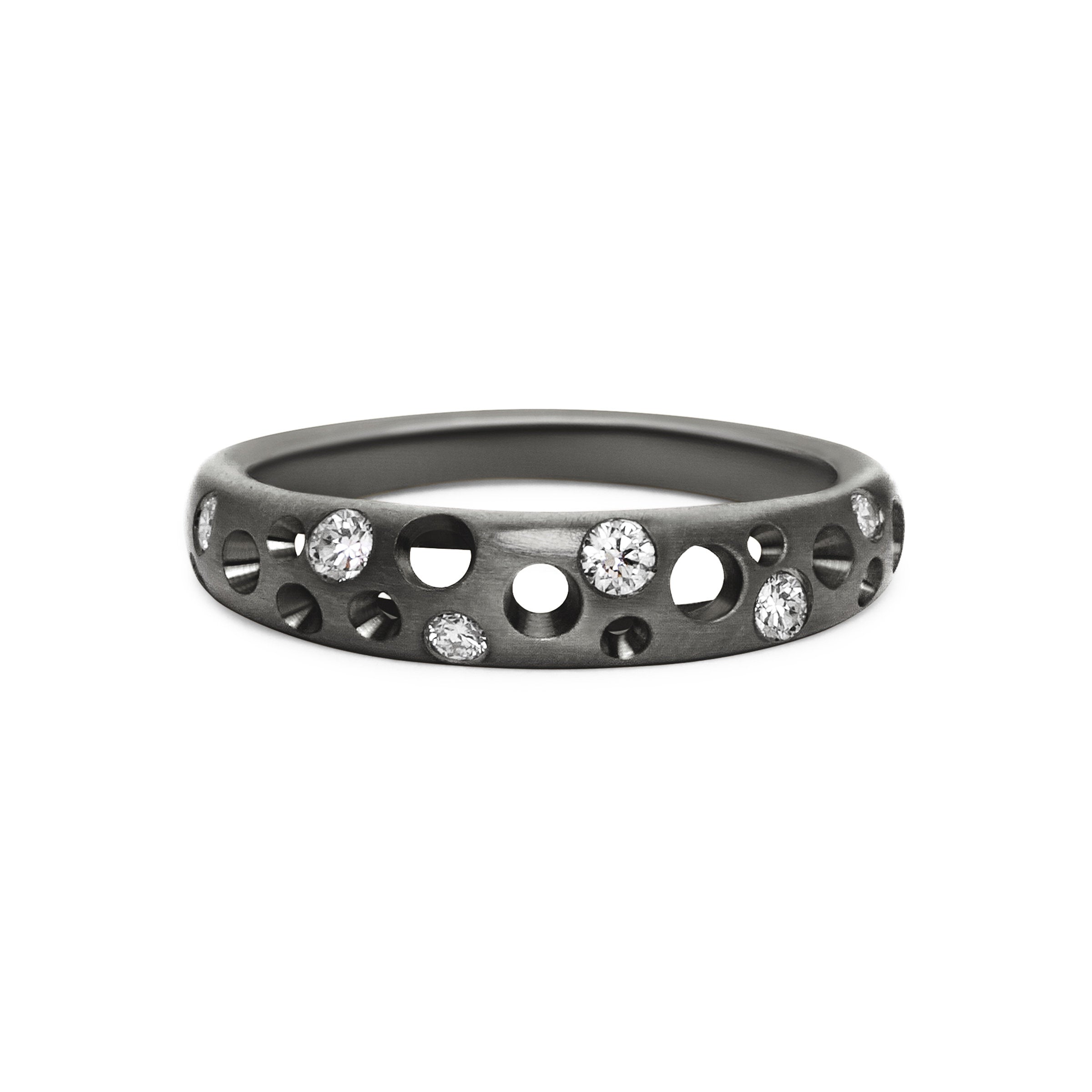 Black Rhodium-Plated Sterling Silver