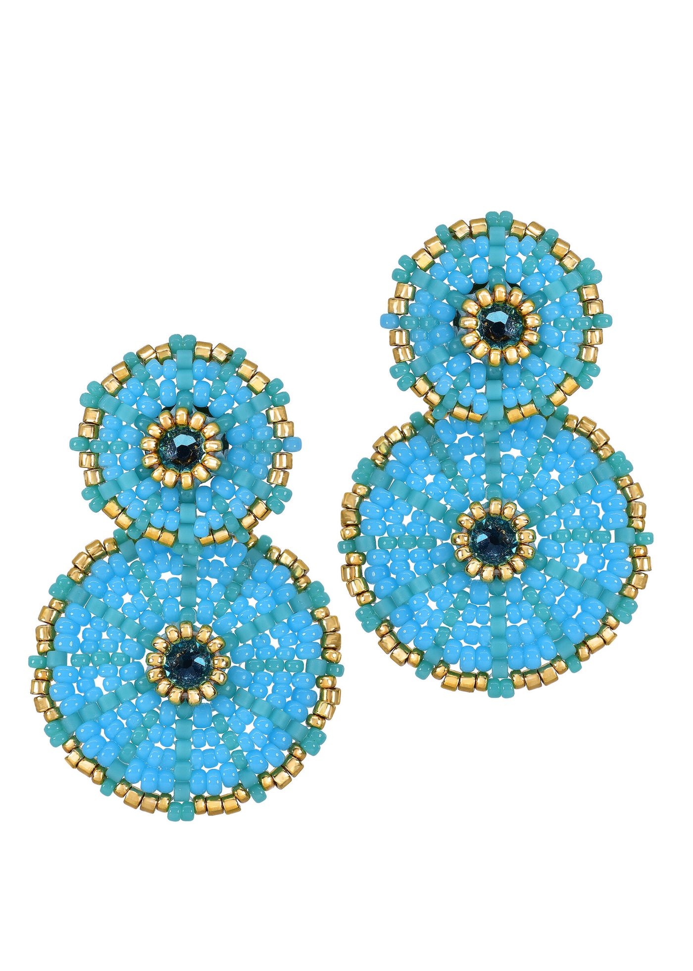Turquoise Snowman Earring