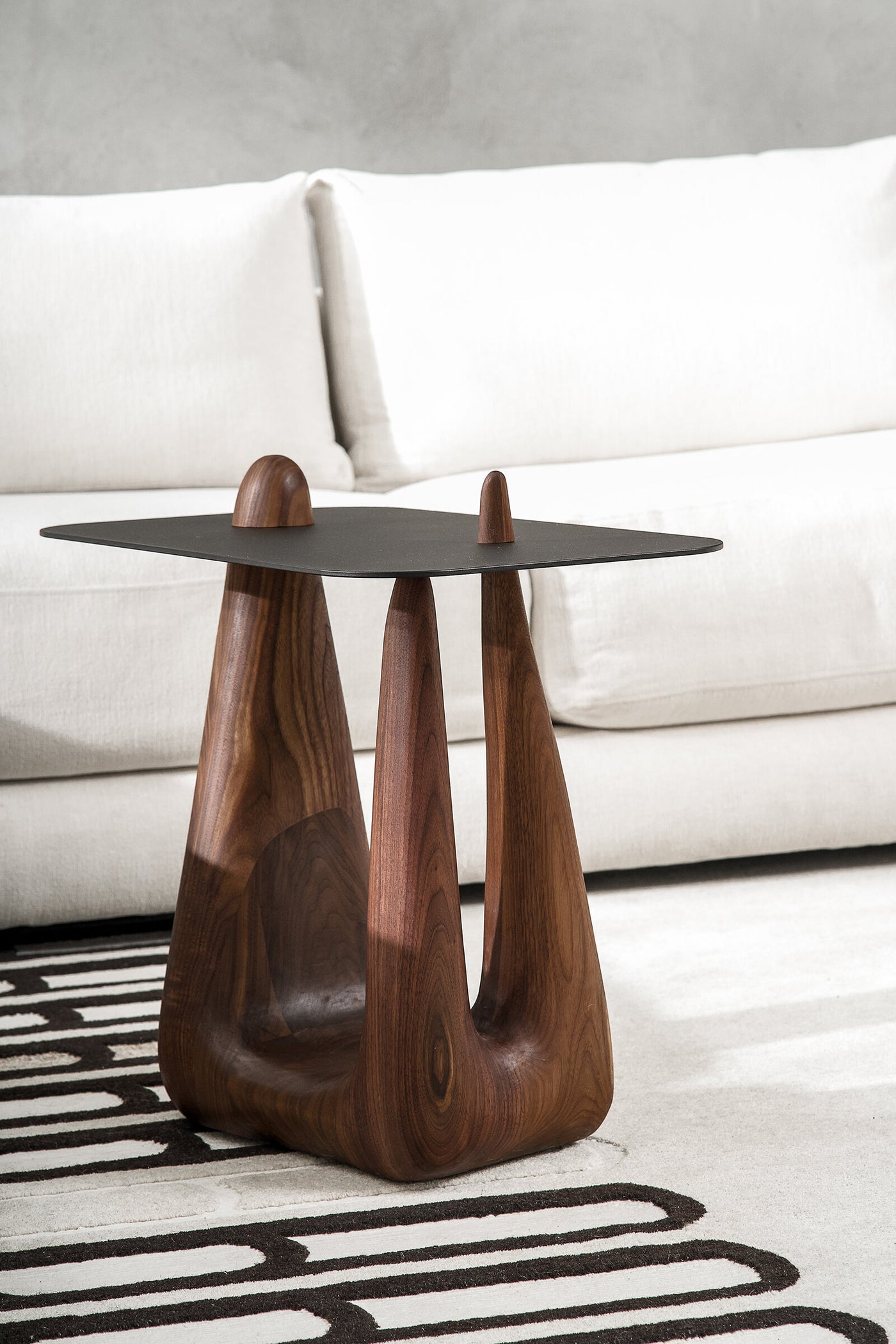 Walnut with Black Steel