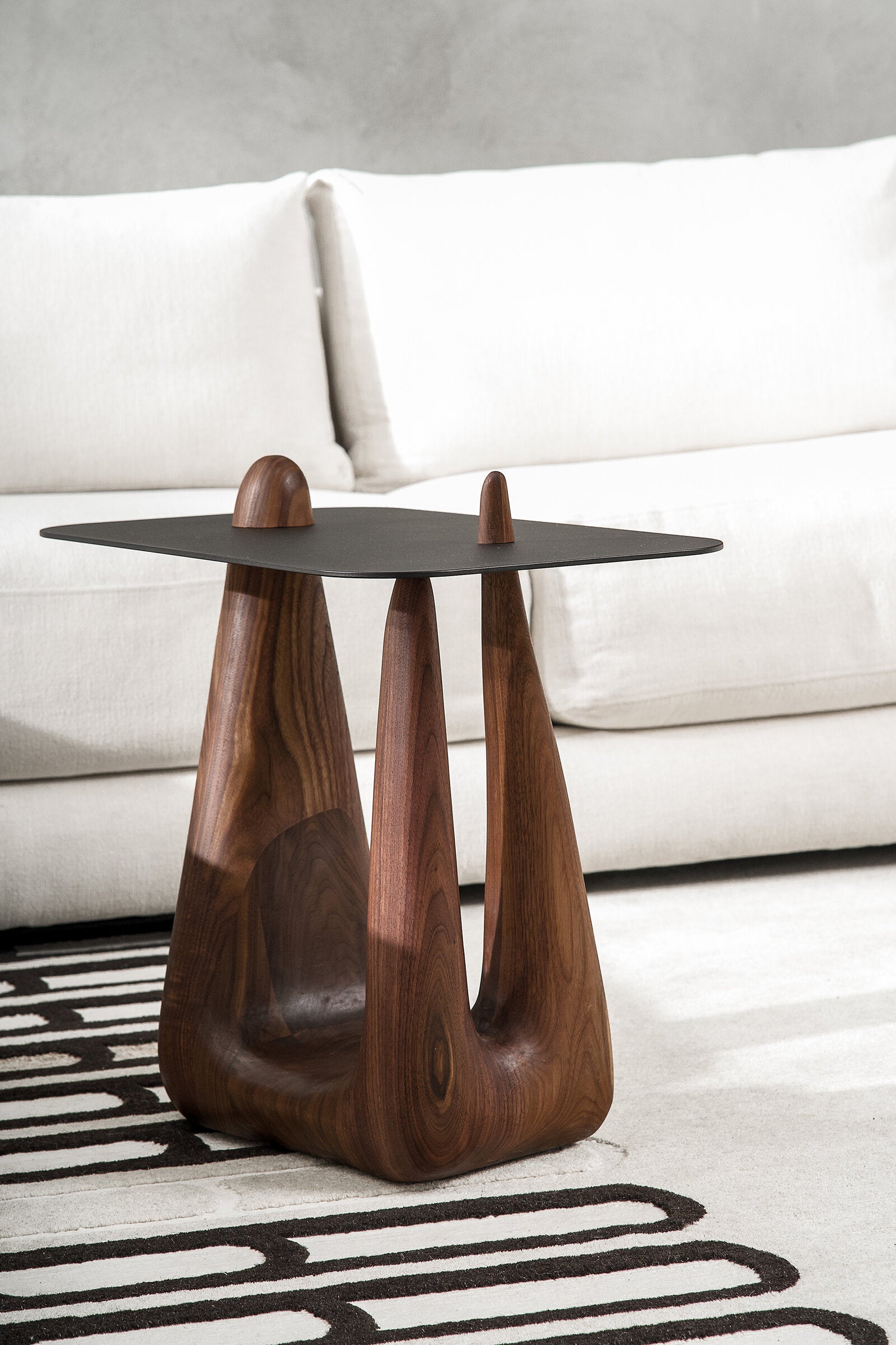 Walnut with Black Steel