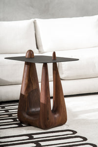 Walnut with Black Steel