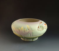 Two Koi Waterlily Bowl