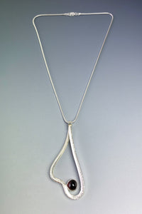 Wave With Garnet Necklace