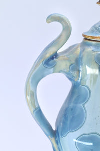 Seafoam Blue Miniature Crystalline Teapot