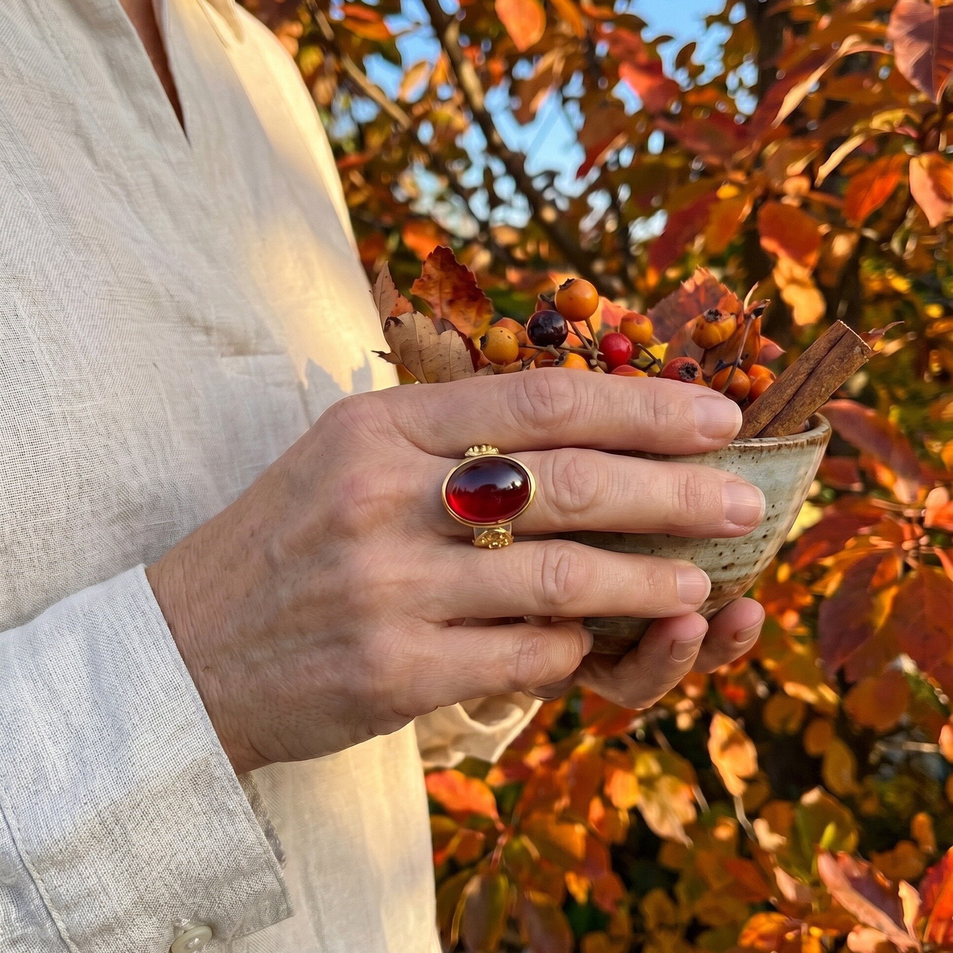 Autumn Leaves Ring