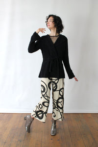 Boucle Tie Cardigan