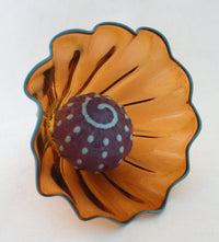 Aurora Sea Fan with Lavender Urchin Ball