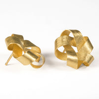 Gold Five Point Earrings
