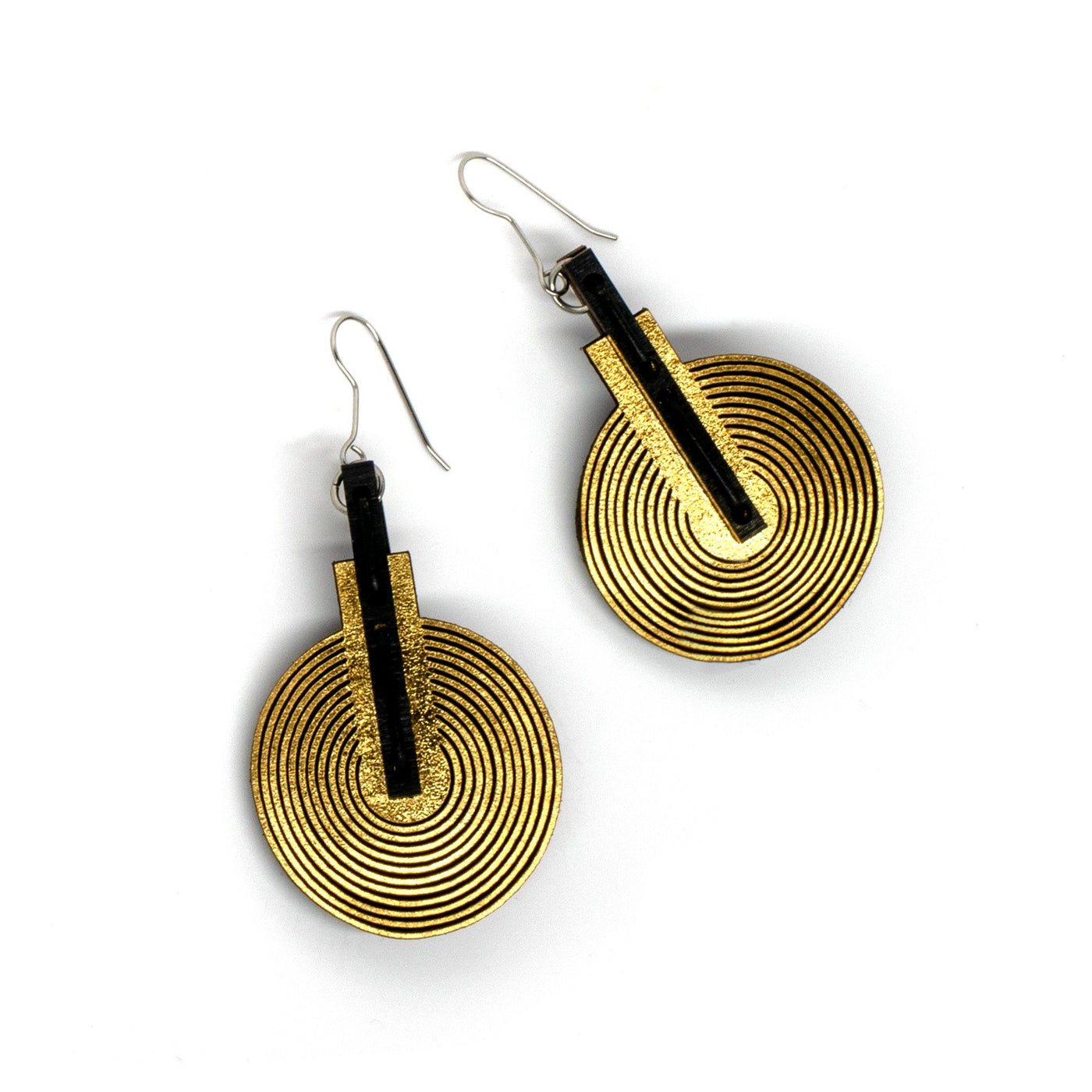 gold metallic leather
