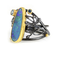 Opal Tangled Vines Ring
