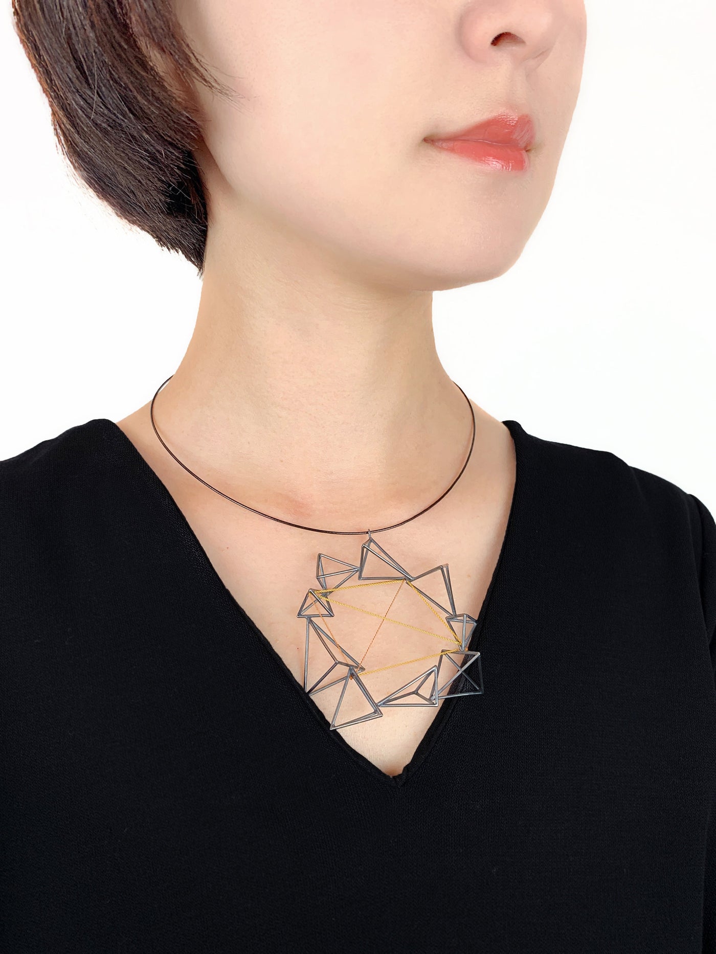 Circling Triangles Necklace