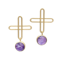 Amethyst Plus Earrings