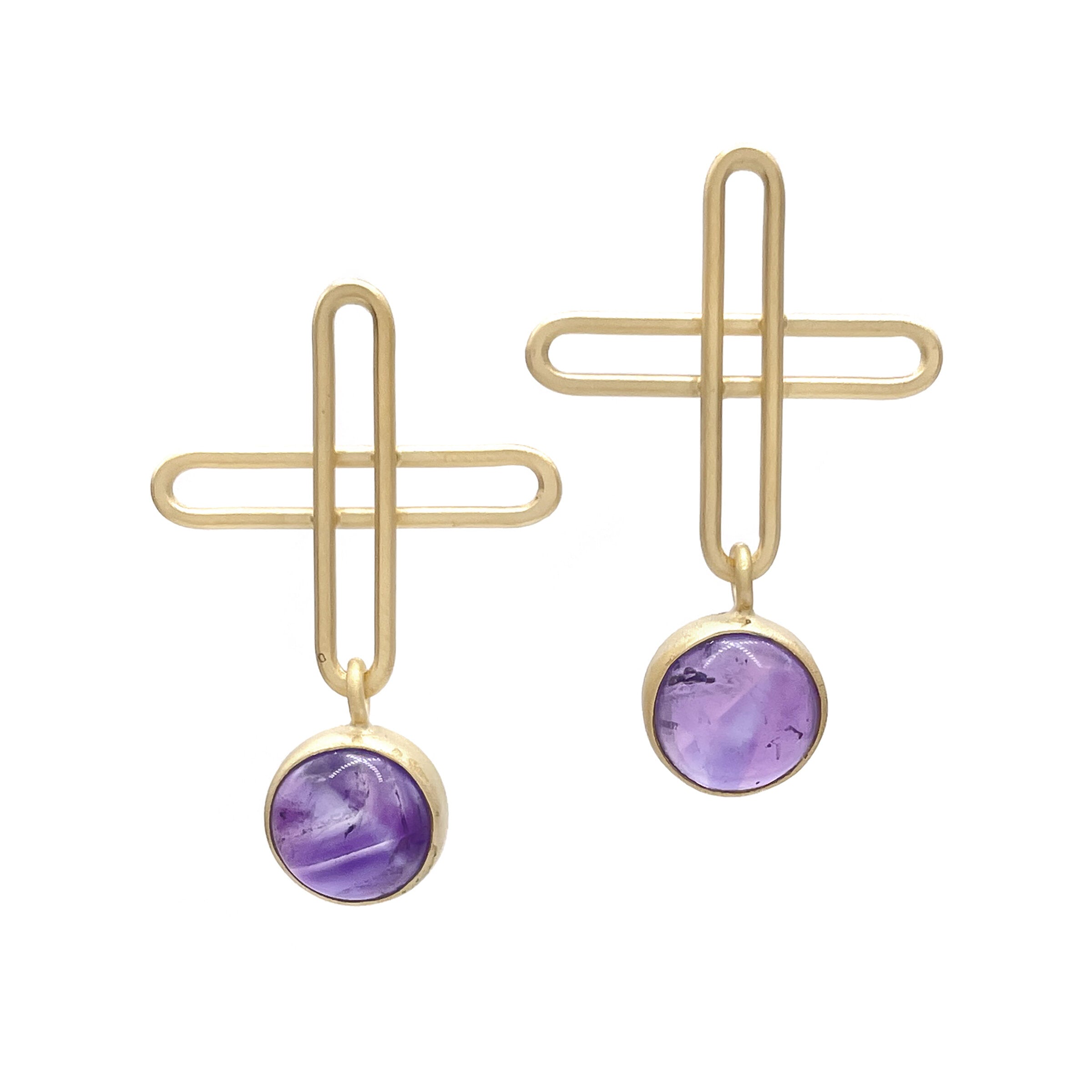 Amethyst Plus Earrings