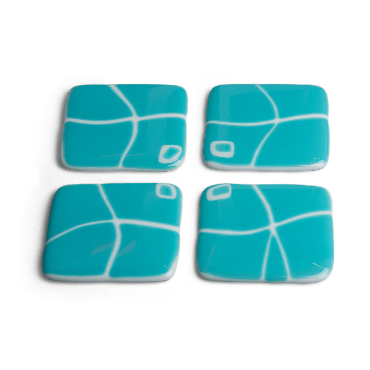 Turquoise on White