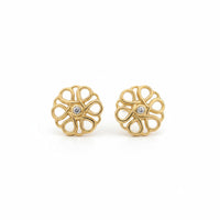 Six Petal Flower Earrings