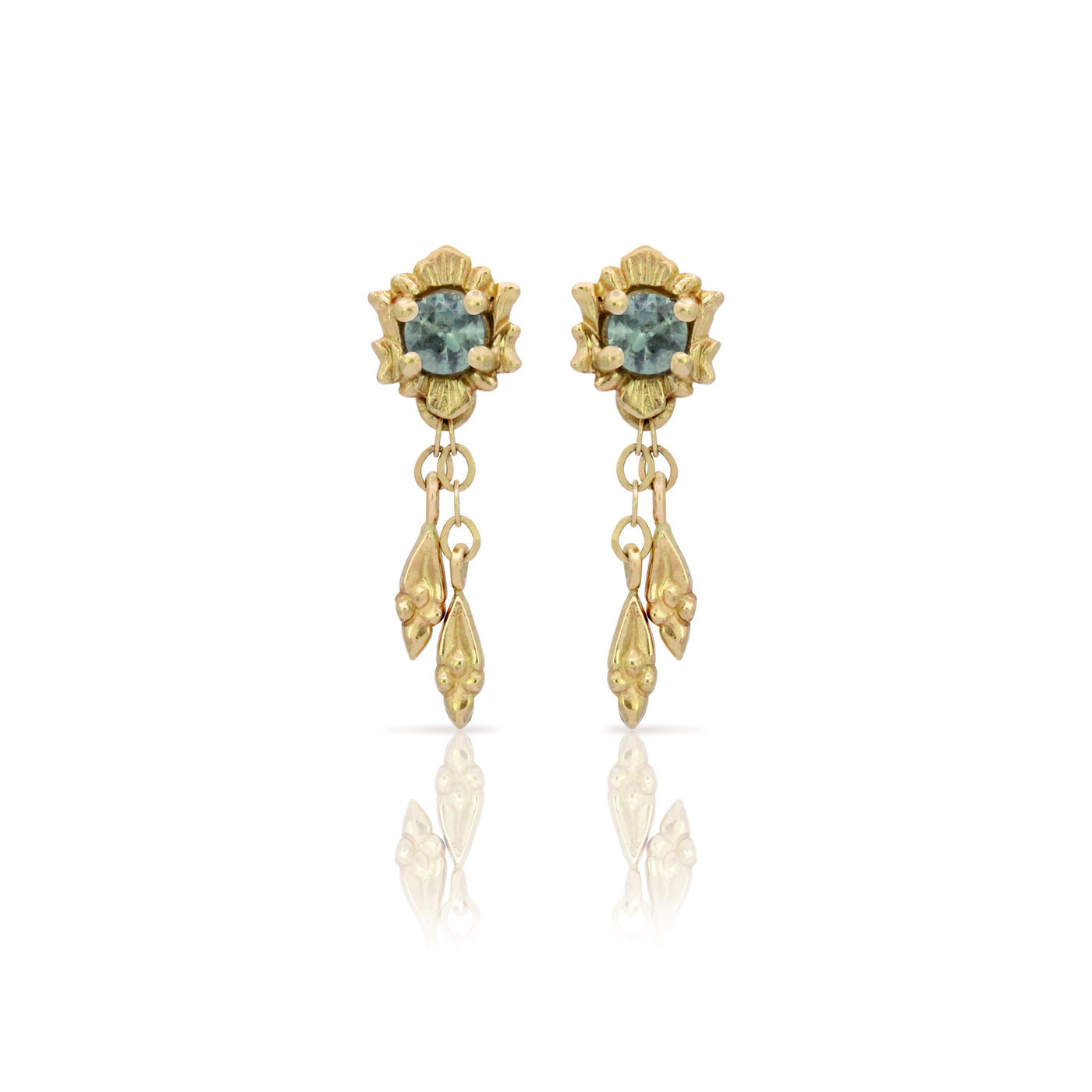 Fortuna Drop Sapphire Earrings