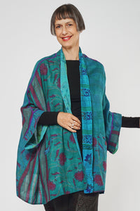 Double Collar Poncho #5