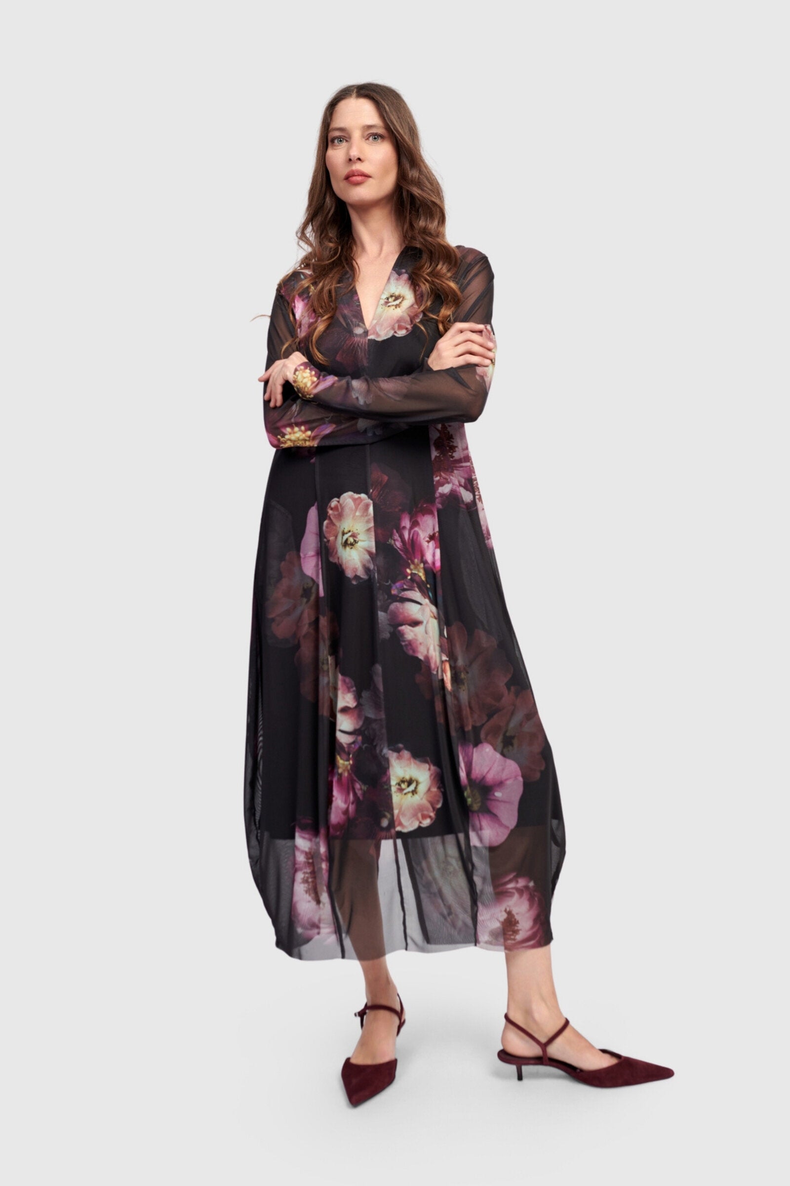 Whitney Mesh Cocoon Dress