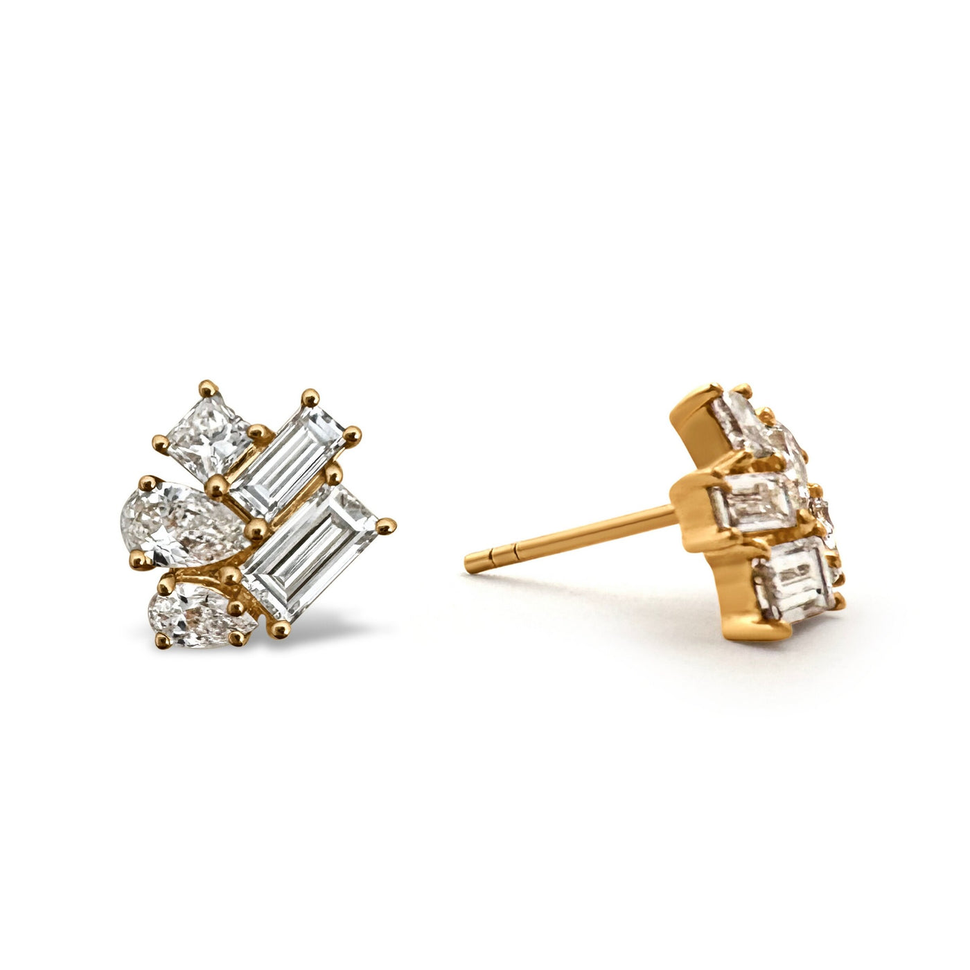 Mini Trellis Bud Earrings