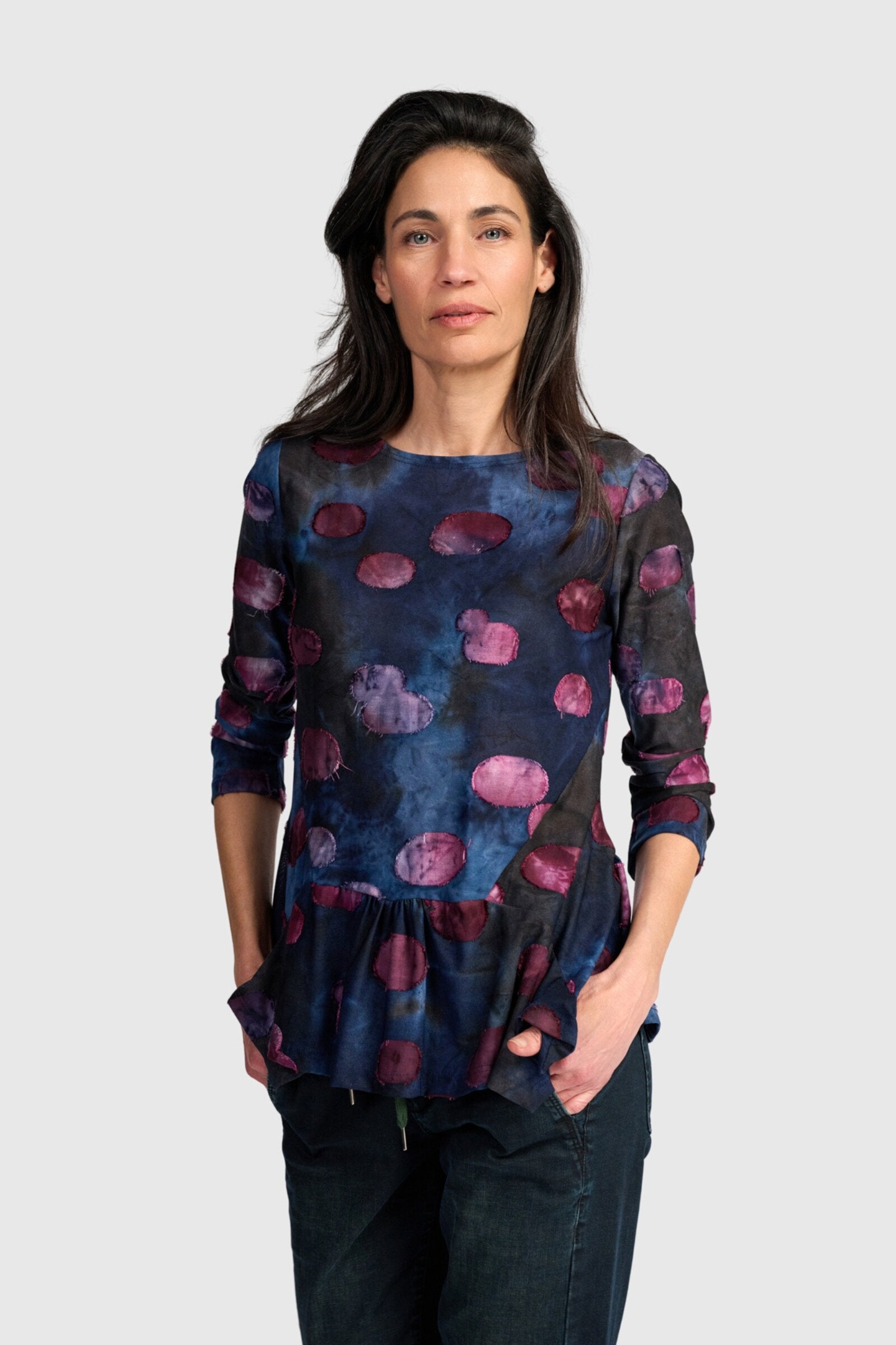 Addison Burnout Flounce Tee