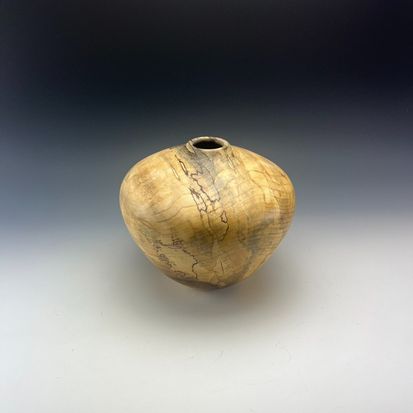 Spalted Hackberry Hollow Form Vessel
