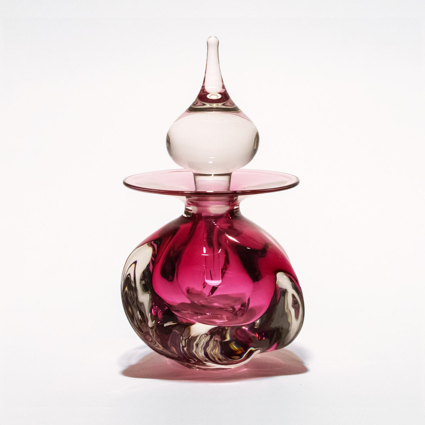 Low tri Twist Perfume Bottle in Cranberry