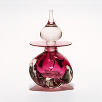 Low tri Twist Perfume Bottle in Cranberry