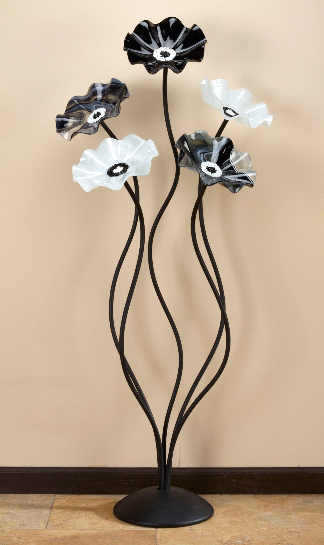 Standing Black and White Bouquet